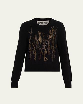 Libertine - Libertine Crown Of Thorns Cashmere Crewneck Sweater