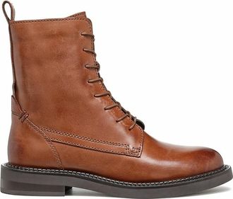 Geox Ademende leren bottines met veters Serilda