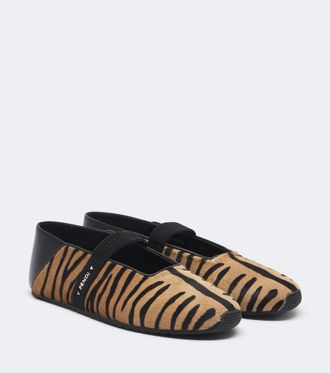 Fendi Bailarinas Fendi Academia de pelo de becerro