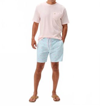 Johnnie-O Caladesi Half Elastic 7 Surf Shorts In Sardinia