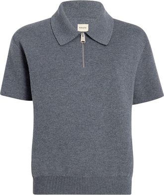 Khaite Gulliame knitted top - women - Wool/Polyamide - M - Grey