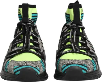 Dolce & Gabbana Multicolor Sorrento Socks Men Sneakers Mens Shoes