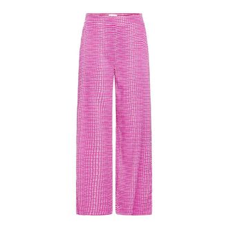Ichi Ichi - Ihkate Wijde Broek - Dames - Broeken - Roze - Maat: XS Viscose
