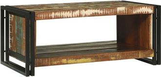 vidaXL Vidaxl - Mesa de Café Marrón 90 x 50 x 38 cm madera maciza reciclada