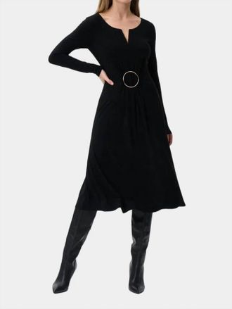 Joseph Ribkoff Circle Detail Dress In Black