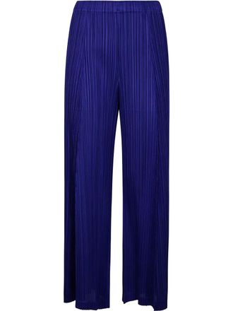 Pleats Please Issey Miyake pleated trousers - Blue
