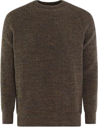 Barbour Heren Crew Neck Sweater - Heren - Ronde hals truien - Bruin - XL - Truien & Vesten