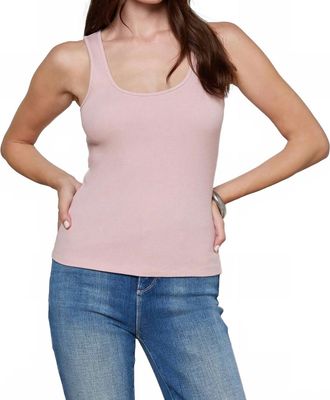 L'agence Adira Scoop Neck Tank Top In Pale Rose
