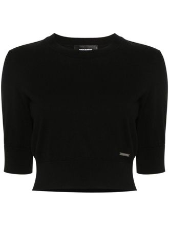 Dsquared2 Maglione crop - Nero