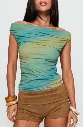 Princess Polly Best Days Ruched Top in Multi at Nordstrom, Size 0