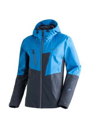 Maier Sports Funktionsjacke MAIER SPORTS Lindon M, Herren, Gr. 48, stahlblau, 100% Polyester, Jacken Funktionsjacke, Herren Outdoorjacke, wasserdicht, RV-Taschen, 