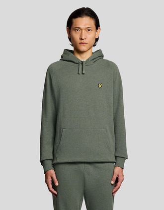 Lyle & Scott Lyle And Scott Mens Cotton Marl Raglan Hoodie - Tan - Size: 40