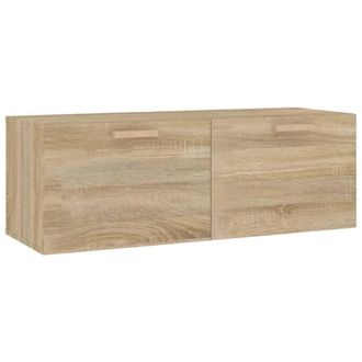 vidaXL Armario Pared Madera Contrachapada Roble Sonoma 100x36,5x35 Cm Vidaxl