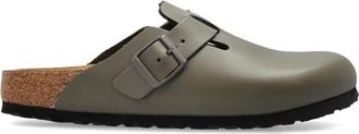 Birkenstock Boston BS - Dames - Slip ons - Grijs - 40 EU - Leer - Schoenen