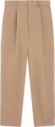 PT01 High-Waisted Cropped Trousers With Pleated Front And Structured Silhouette