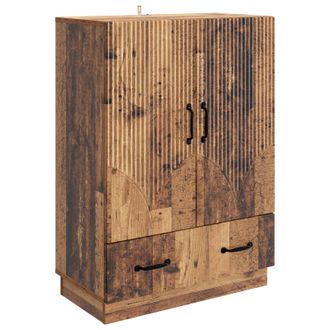 vidaXL Aparador Con Caj&oacute;n Madera Envejecida 66 X 34,5 X 92 Cm Vidaxl
