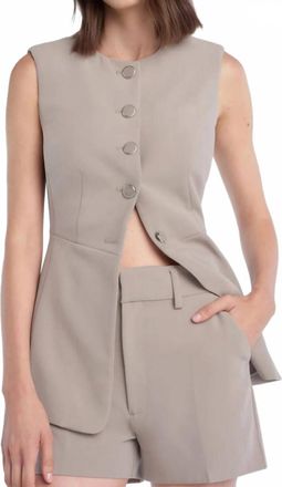 Favorite Daughter Womens The Favorite Mini Short In Oat Beige Suede