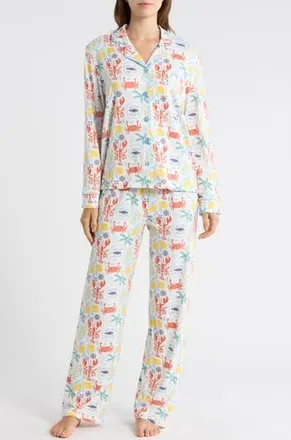 PJ Salvage Cloud Jersey Pajamas in Ivory at Nordstrom Rack, Size X-Large