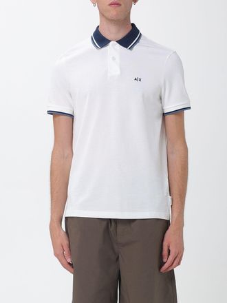 A|X Armani Exchange Polo in cotone piquet con logo e contrasti
