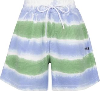 Msgm Short Shorts - Heren - Korte Broeken - Veelkleurig - S - Katoen - Korte Broeken
