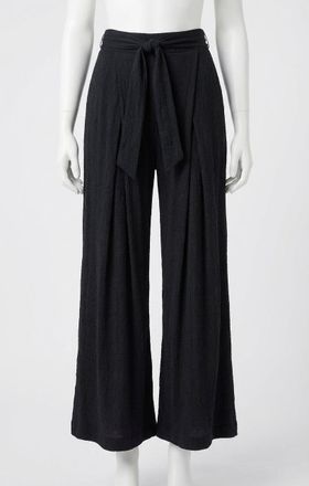 Z Supply Isla Pucker Knit Pant In Black