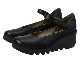FLY London Womens Bawo543Fly Wedge Shoe In Black