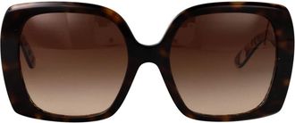 Dolce & Gabbana Stijlvolle zonnebril met model 0Dg 4475 - Dames - Zonnebrillen - Bruin - 56 MM - Accessoires