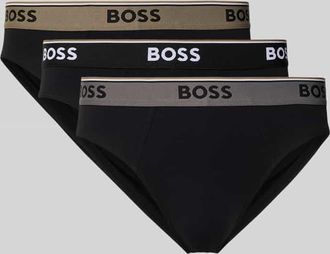 HUGO BOSS Slip aus Baumwoll-Mix im 3er-Pack in Black, Gr&ouml;&szlig;e XXL