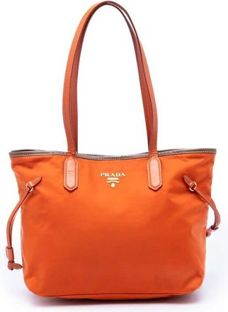 Prada Pre-owned Prada Saffiano Trimmed Tessuto Open Tote Ladies 94EI4GFFXRY33GRT