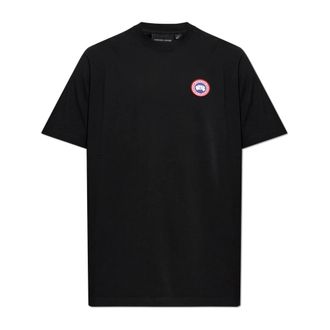 Canada Goose Heren, Tops, Zwart, Maat: XL Katoen