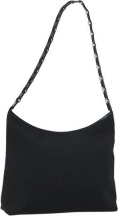 Ferragamo Pre-owned Shoulder Bags, female, Black, Size: ONE SIZE Pre-owned Nylon Shoulder Bag