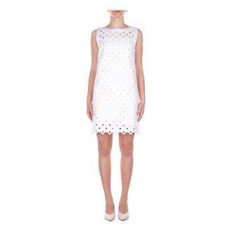 Max Mara Short Dresses, female, White, Size: S Dress with Slip
