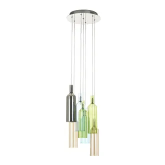 tomasucci Ara&ntilde;a 7 luces BOTTLES, multicolor