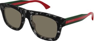 Gucci Gg 1991S Zonnebril - Heren - Zonnebrillen - Veelkleurig - 52 MM - Accessoires