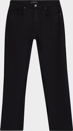 Monfrere Men & apos;s Caine Noire Black Denim Straight-Leg Jeans