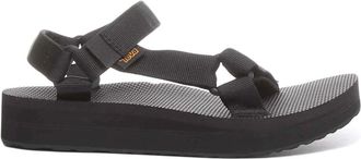 Teva Geometrische Vegan Sandalen Zwart - Dames - Sandalen - Zwart - 40 EU - Leer - Schoenen