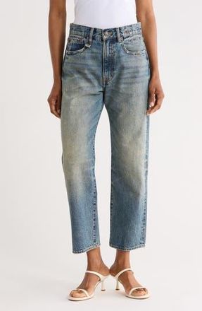 R13 High Waist Ankle Boyfriend Jeans in Clinton Blue at Nordstrom Rack, Size 27