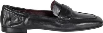 Pomme Dor Leren Mocassins met Vierkante Neus - Dames - Loafers - Zwart - 36 EU - Leer - Schoenen