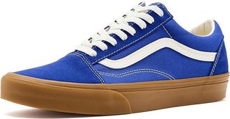 Vans Old Skool Athletic Shoes Gum Royal Cobalt : Mens 10.5 - Womens 12 Medium, Canvas/Suede