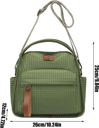 Generic Purses for Women,Adjustable Strap Top Handle Handbags,Nylon Sling Bag Women Purse | for Ladies Girls Outdoor Travel Work Camping Shopping Dating Every