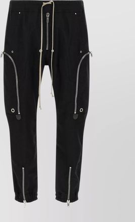 Rick Owens bauhaus-inspired cargo pants with elastic waistband