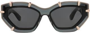Philipp Plein 55mm Cat Eye Sunglasses in Grey Grey Smoke at Nordstrom Rack