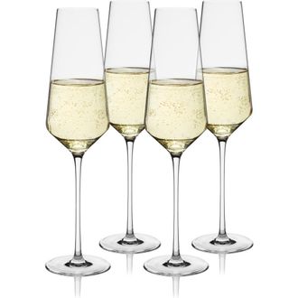 Viski Reserve Liminal Champagne Flutes Set of 4 in Clear at Nordstrom