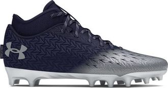 Under Armour Mens Spotlight Clone 4.0 MC - Football Shoes Midnight Navy/Metallic Silver/Metallic Silver Size 11.5