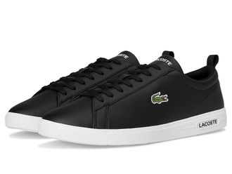 Lacoste Court Base Sneakers Mens Shoes Black/White : 11.5 D - Medium, Leather
