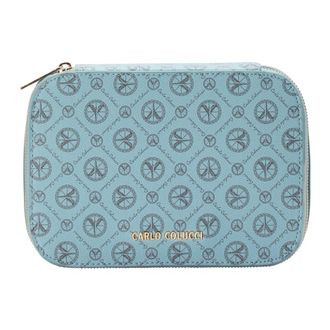 Carlo Colucci Klassieke Cosmetische Tas Cracogna - Heren - Toilettassen - Blauw - ONE Size - Tassen