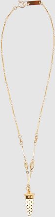 Isabel Marant Medaille Short Necklace Ecru