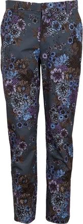 Lords of Harlech Caspian Stretch Cotton Chino Pant in Marco Floral Char at Nordstrom, Size 36 X 38