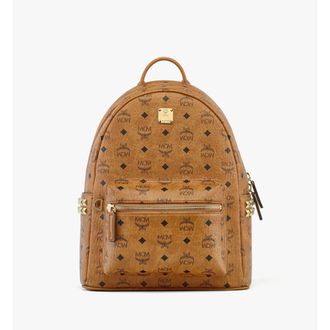 MCM Small-Medium Stark Side Studs Backpack in Visetos