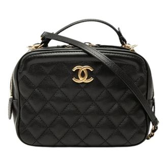 Chanel Pre-owned Vintage Satchel - Dames - Pre-owned - Zwart - Maat: ONE Size Leer